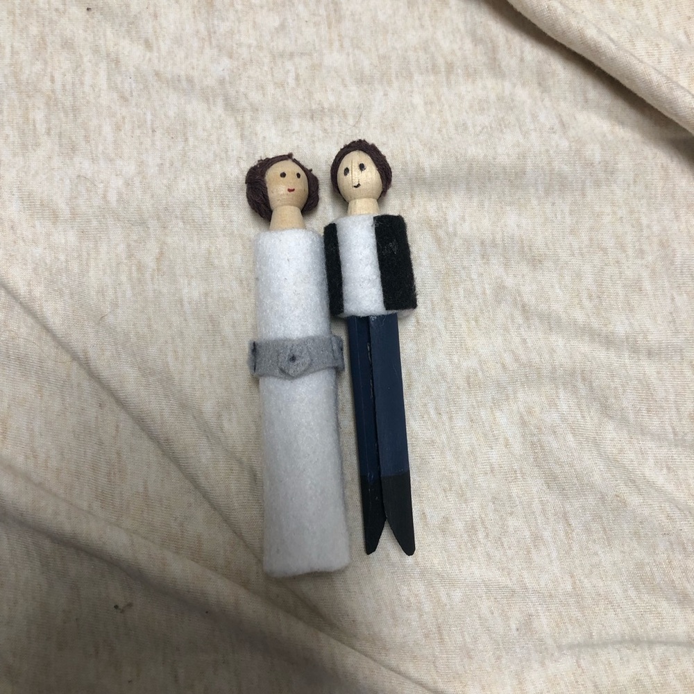 Handmade Star Wars Peg Dolls